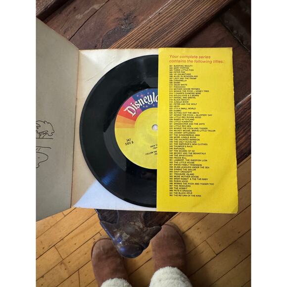 Vtg 1978 The Story Of The Wizard Of Oz Book And Record - Picture 3 of 3